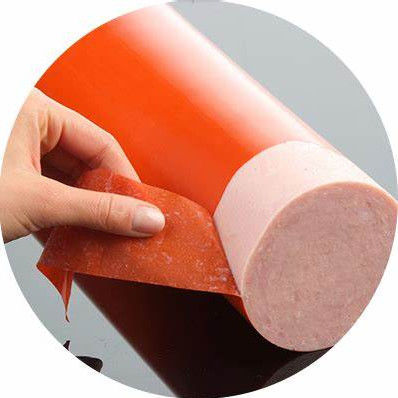 العداد 19mm العداد 220mm المطبوعات الصناعية القذائف الغلاف البلاستيكية لفيلم التعبئة الغذائية النيلون PA / PVDC