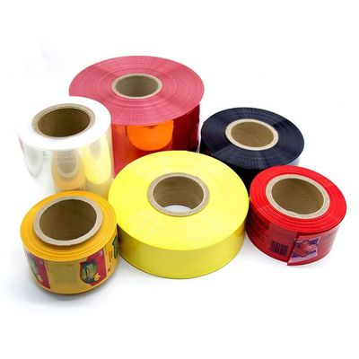 30-350mm عرض مسطح PVDC البلاستيكية القفاز غلاف فيلم مقاوم للحرارة تصل إلى 90 درجة مئوية لتغليف القفاز